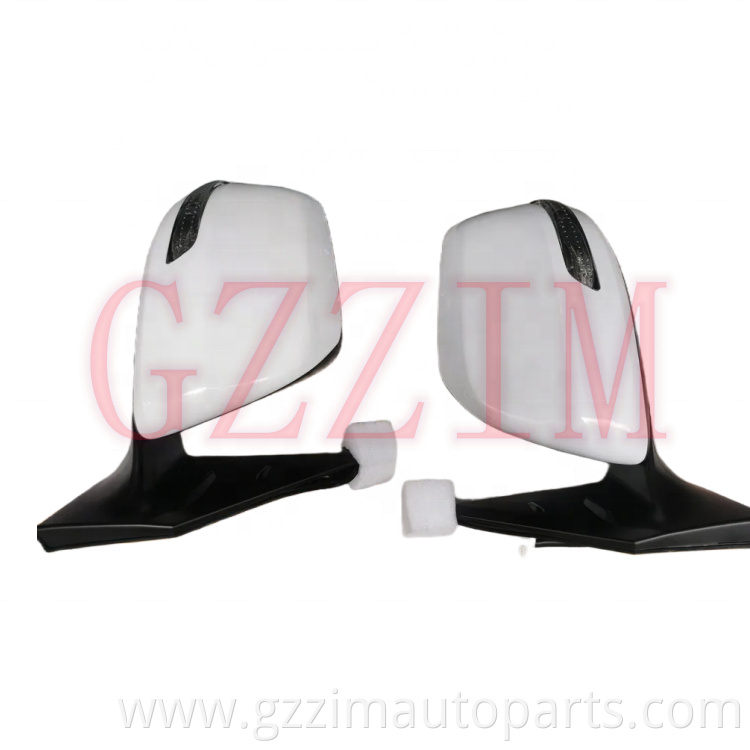 ABS Plastic Side Mirrors Door Mirror Reversing Mirror With Steering Lamp For LC200 2016